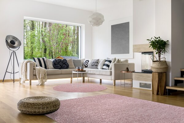 Makro Abra Kusový koberec vhodný k praní v pračce ILDO 71181020 růžový Rozměr: 60x115 cm