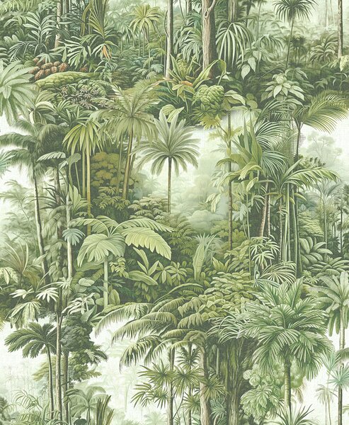 Vliesová tapeta na zeď, zelená, palmy, džungle, 127914, Arboretum, Graham Brown Premium