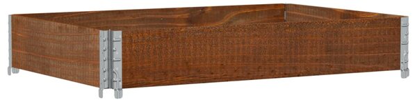 Zahradní truhlík hnědý 120 x 80 cm masivní borové dřevo 3295846