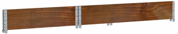 Zahradní truhlík hnědý 120 x 80 cm masivní borové dřevo 3295846