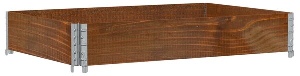 Zahradní truhlík hnědý 120 x 80 cm masivní borové dřevo 3295846