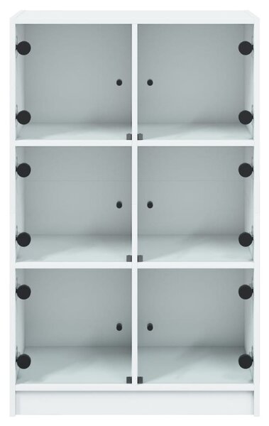 Highboard s dvířky bílý 68 x 37 x 109 cm kompozitní dřevo 3295850
