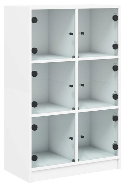 Highboard s dvířky bílý 68 x 37 x 109 cm kompozitní dřevo 3295850