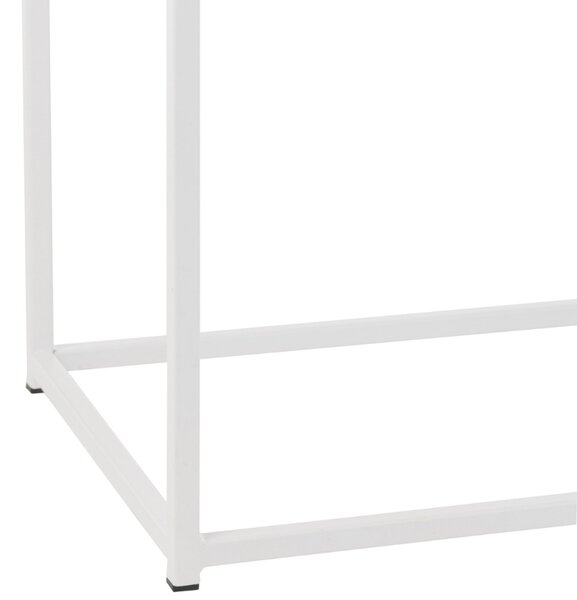 Dřevěný toaletní stolek J-line Zigtem 100 x 35 cm s bílou konstrukcí