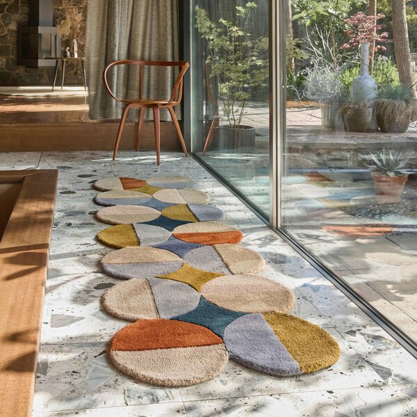 BĚHOUN, 80/230 cm, modrá, rezavá Flair Rugs - Online Only koberce & rohožky, Online Only