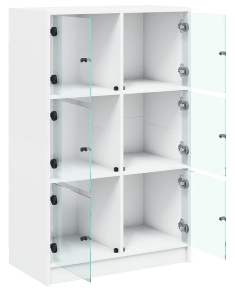 Highboard s dvířky bílý 68 x 37 x 109 cm kompozitní dřevo 3295850