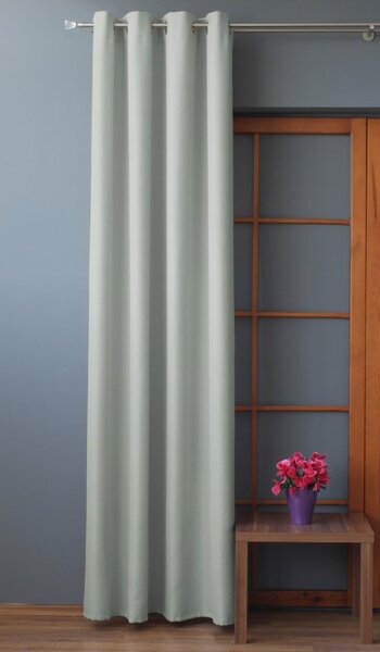 Kusový závěs s kroužky Lens - sv. šedý 250 x 140 cm