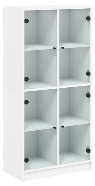 Highboard s dvířky bílý 68 x 37 x 142 cm kompozitní dřevo 3295857