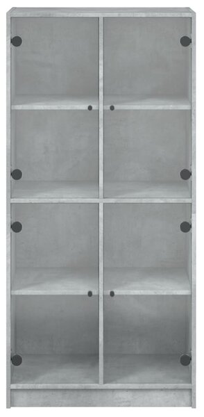 Highboard s dvířky betonově šedý 68x37x142 cm kompozitní dřevo 3295860