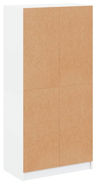 Highboard s dvířky bílý 68 x 37 x 142 cm kompozitní dřevo 3295864