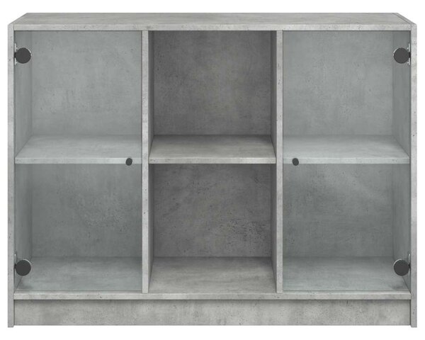 Příborník betonově šedý 102 x 37 x 75,5 cm kompozitní dřevo 3295874