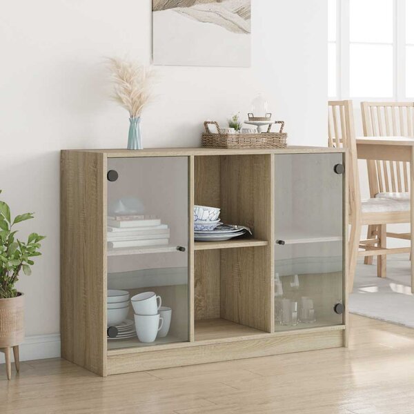 Příborník dub sonoma 102 x 37 x 75,5 cm kompozitní dřevo 3295873
