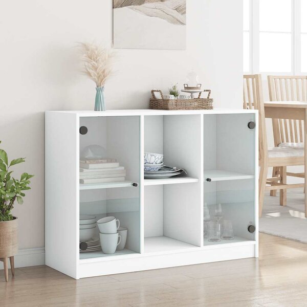 Příborník bílý 102 x 37 x 75,5 cm kompozitní dřevo 3295871