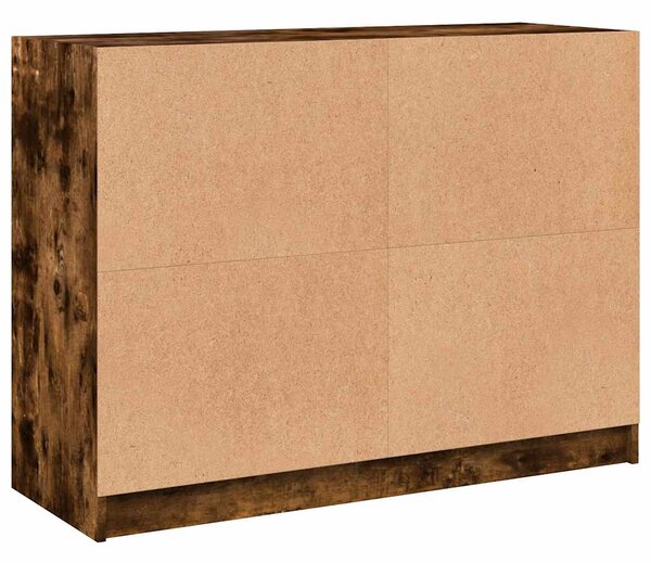 Příborník kouřový dub 102 x 37 x 75,5 cm kompozitní dřevo 3295875