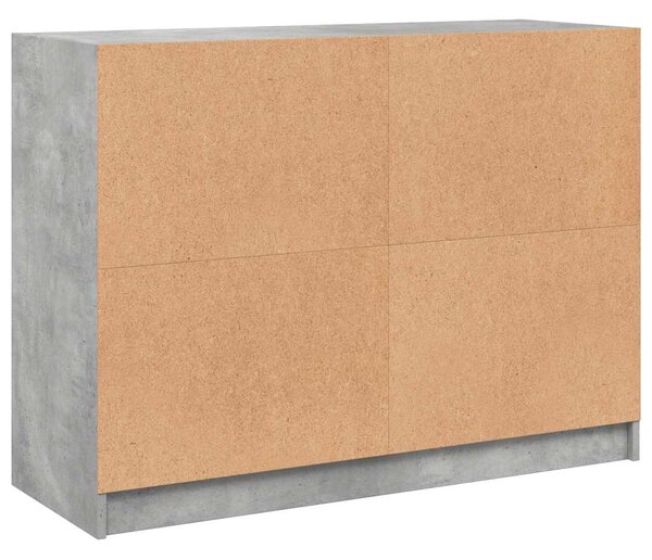 Příborník betonově šedý 102 x 37 x 75,5 cm kompozitní dřevo 3295874