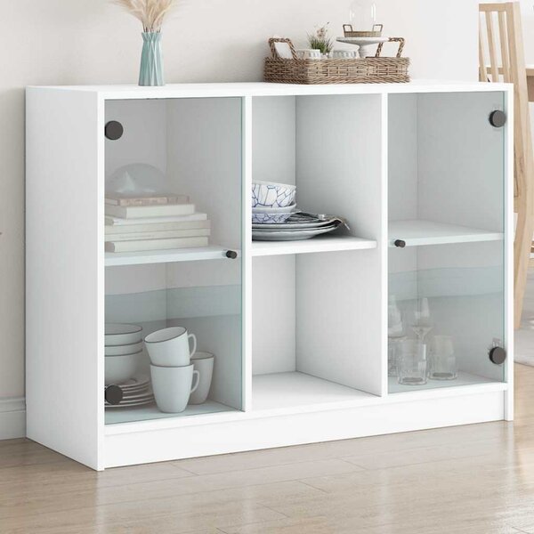 Příborník bílý 102 x 37 x 75,5 cm kompozitní dřevo 3295871