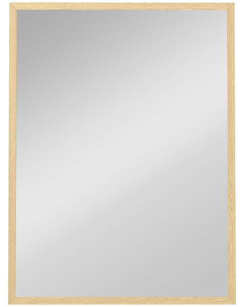 HOMCOM obdélné zrcadlo 60 × 80 cm — rám z přírodního dřeva | Aosom