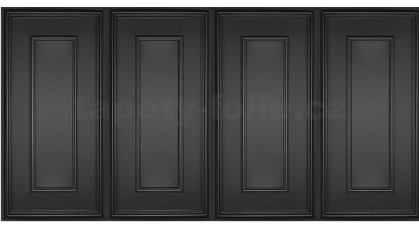 3D panel XPS 2803000095, cena za kus, rozměr 100 cm x 50 cm, obklad černý, IMPOL TRADE