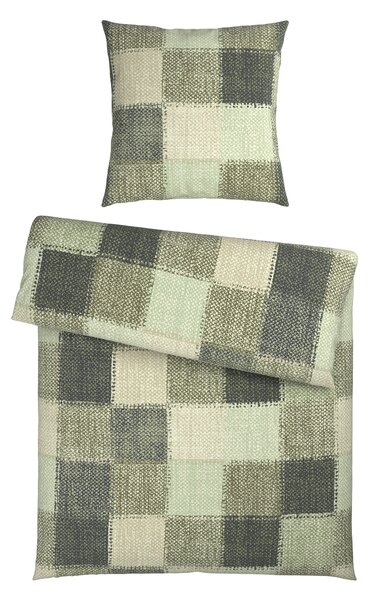 POVLEČENÍ, flanel, zelená, 135/200 cm Novel - Online Only povlečení, Online Only