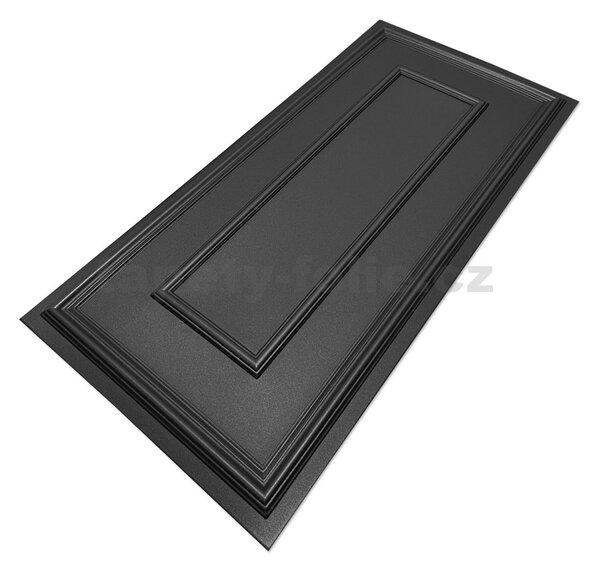 3D panel XPS 2803000095, cena za kus, rozměr 100 cm x 50 cm, obklad černý, IMPOL TRADE