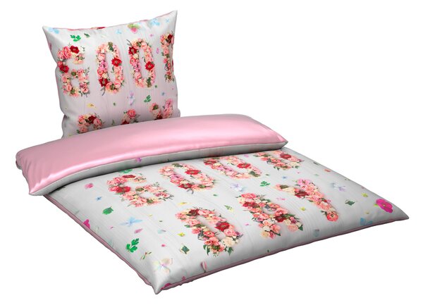 OBOUSTRANNÉ POVLEČENÍ, satén, růžová, 135/200 cm Esposa - Online Only povlečení, Online Only