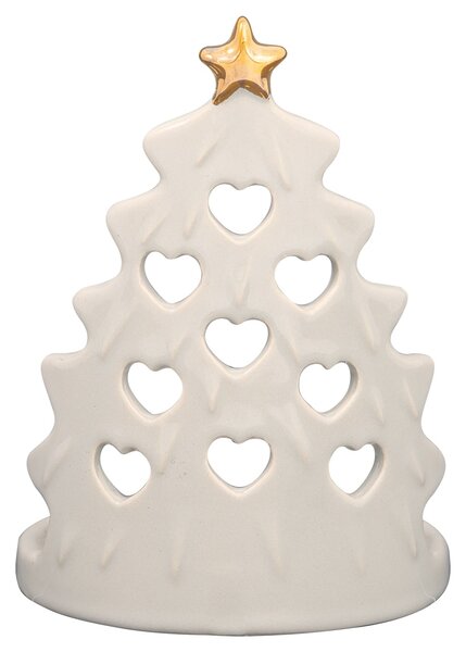 Keramický svícen Tree Pale Grey