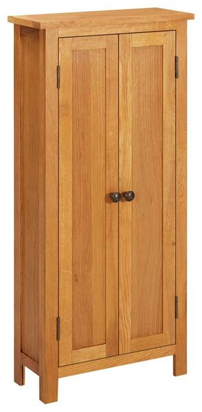Úložná skříňka 50 x 22 x 110 cm masivní dubové dřevo 329926