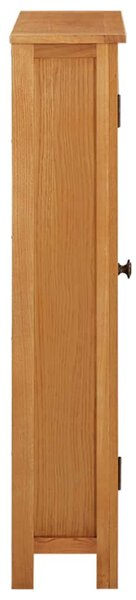 Úložná skříňka 50 x 22 x 110 cm masivní dubové dřevo 329926