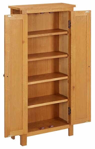 Úložná skříňka 50 x 22 x 110 cm masivní dubové dřevo 329926