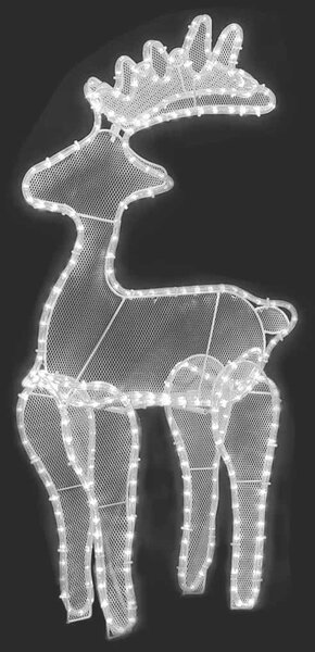 Sob vánoční dekorace s výpletem 306 LED diod 60 x 24 x 89 cm 329823