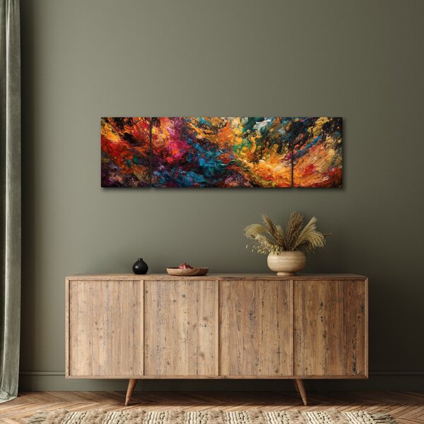 Obraz - Barevná abstrakce II. (170x50 cm)