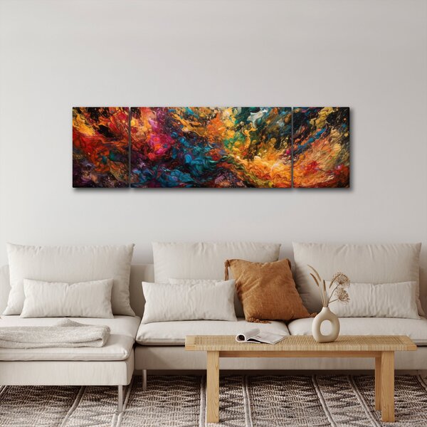 Obraz - Barevná abstrakce II. (170x50 cm)
