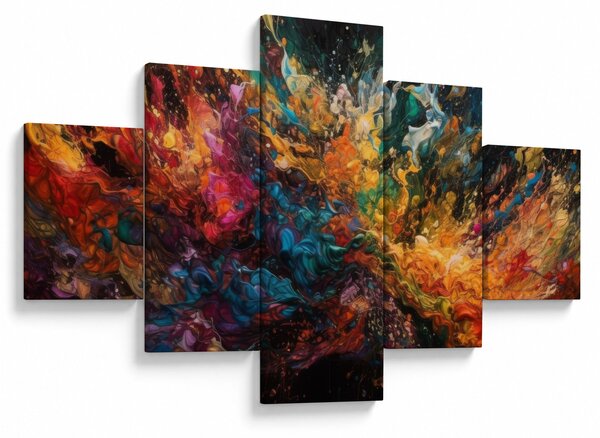 Obraz - Barevná abstrakce II. (125x70 cm)