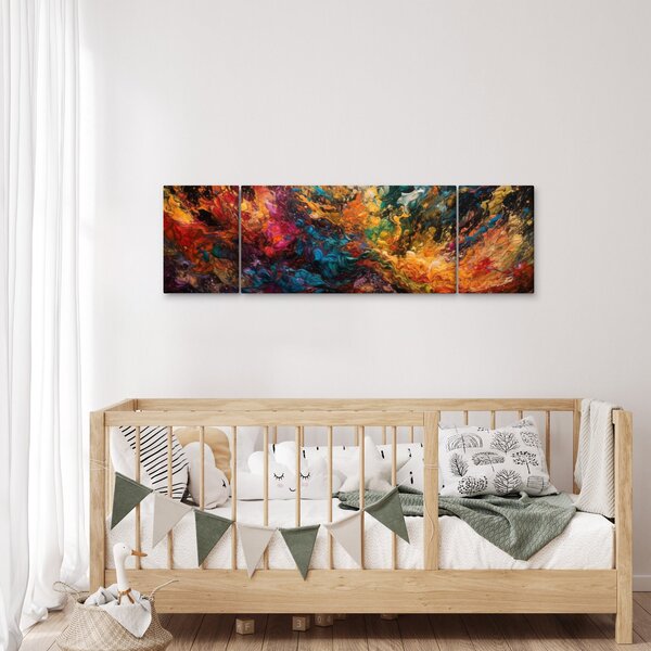Obraz - Barevná abstrakce II. (170x50 cm)