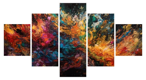 Obraz - Barevná abstrakce II. (125x70 cm)