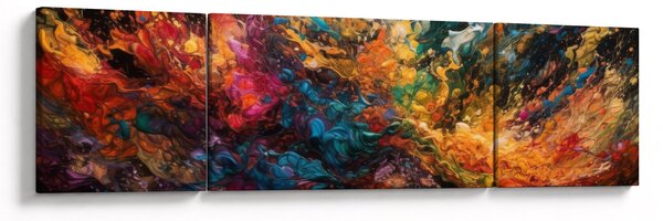 Obraz - Barevná abstrakce II. (170x50 cm)