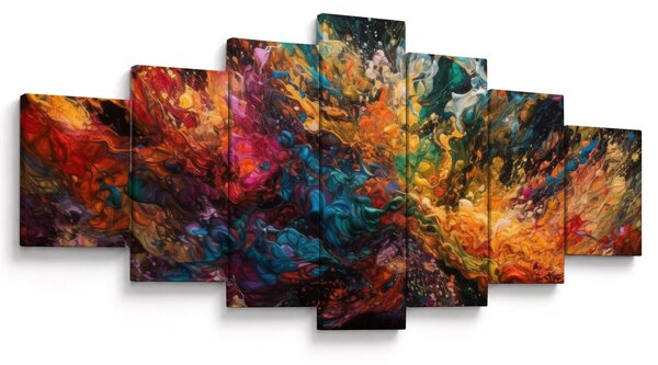 Obraz - Barevná abstrakce II. (210x100 cm)