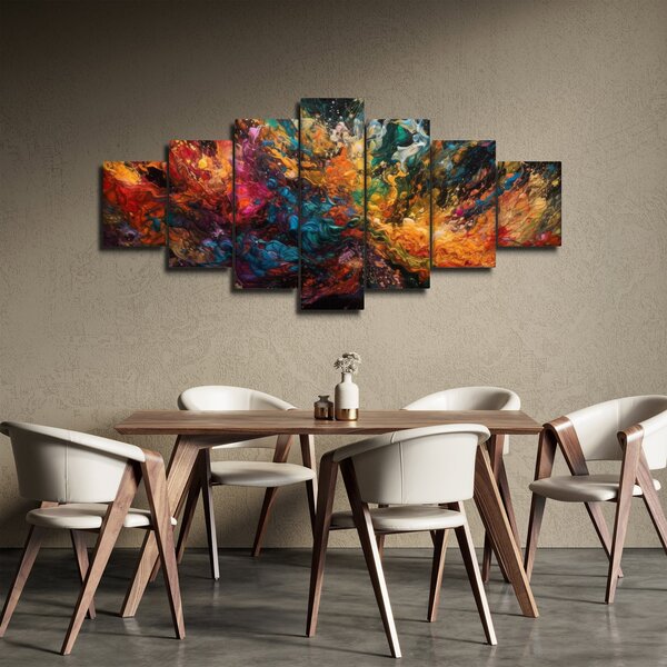 Obraz - Barevná abstrakce II. (210x100 cm)