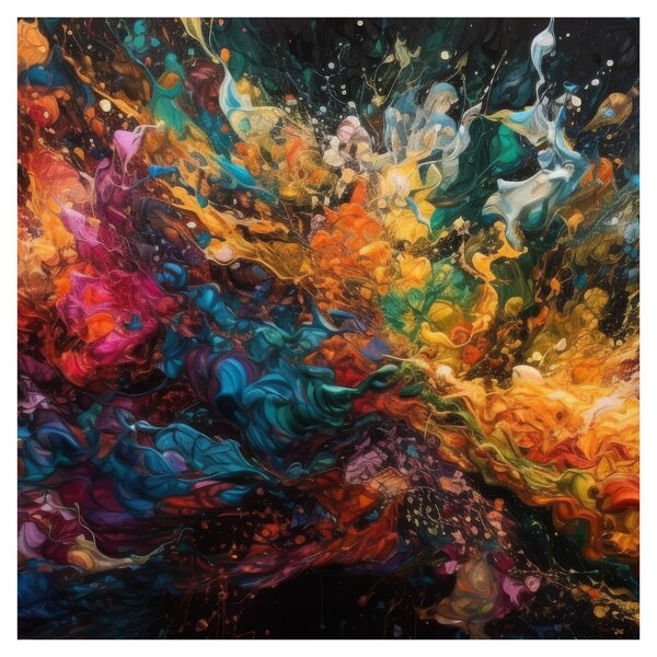Obraz - Barevná abstrakce II. (30x30 cm)
