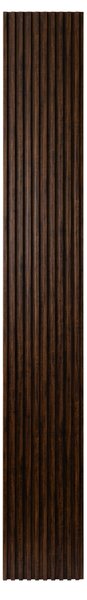 WPC Obkladový panel - Lamela vystouplá, Tmavě hnědá, 2900x210x20 mm
