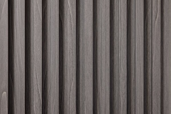 WPC Obkladový panel - Lamela vystouplá, Šedá, 2900x210x20 mm