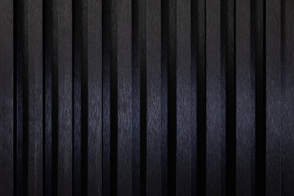 WPC Obkladový panel - Lamela vystouplá, Černá, 2900x210x20 mm