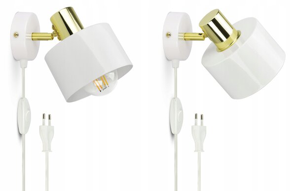 Nástěnné svítidlo Luxolar bílé, žluté E27 60 W