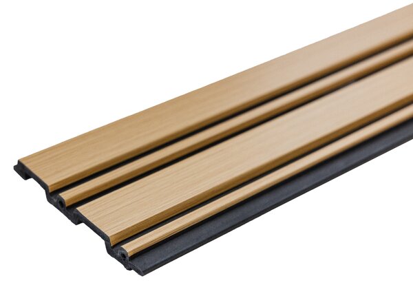 WPC Obkladový panel - Lamela plochá, Světle hnědá, 2900x120x12 mm