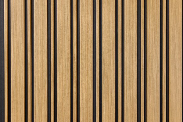 WPC Obkladový panel - Lamela plochá, Světle hnědá, 2900x120x12 mm