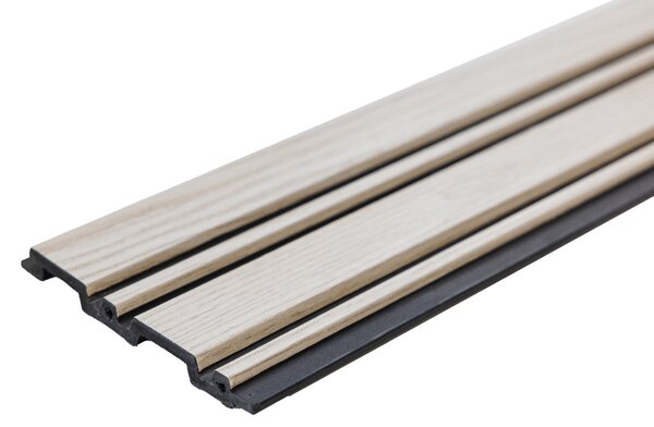 WPC Obkladový panel - Lamela plochá, Krémová, 2900x120x12 mm