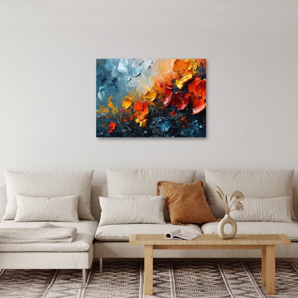 Obraz - Abstraktní malba květin III. (70x50 cm)