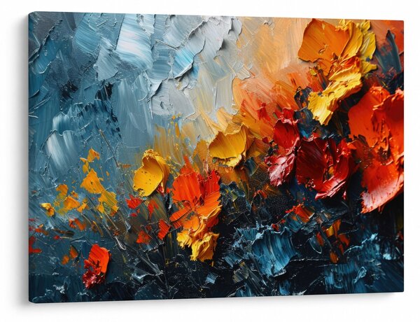 Obraz - Abstraktní malba květin III. (70x50 cm)