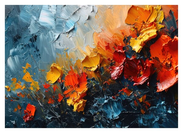 Obraz - Abstraktní malba květin III. (70x50 cm)