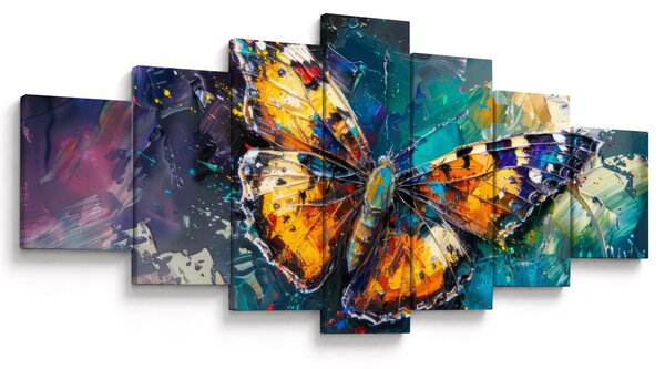 Obraz - Motýl, olejomalba (210x100 cm)